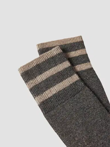 Brunello Cucinelli Women's Sparkling Cashmere Knit Socks | Thumbnail 2 Brunello Cucinelli Women's Sparkling Cashmere Knit Socks | Thumbnail 2