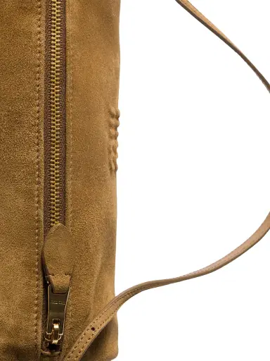 Miu Miu Women's Suede Pouch - Beige | Thumbnail 5 Miu Miu Women's Suede Pouch - Beige | Thumbnail 5