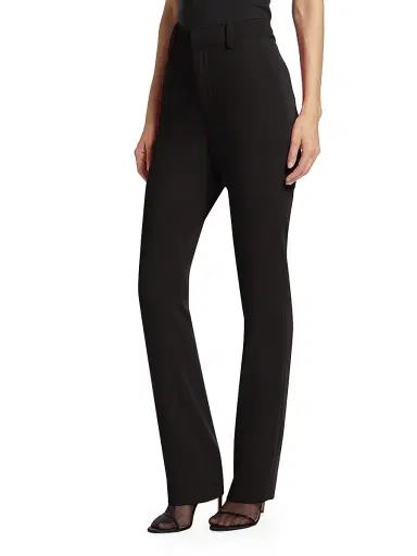 Cinq à Sept Women's Kerry Crepe Straight-Leg Pants - Black | Thumbnail 4 Cinq à Sept Women's Kerry Crepe Straight-Leg Pants - Black | Thumbnail 4