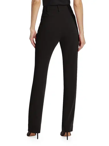 Cinq à Sept Women's Kerry Crepe Straight-Leg Pants - Black | Thumbnail 5 Cinq à Sept Women's Kerry Crepe Straight-Leg Pants - Black | Thumbnail 5