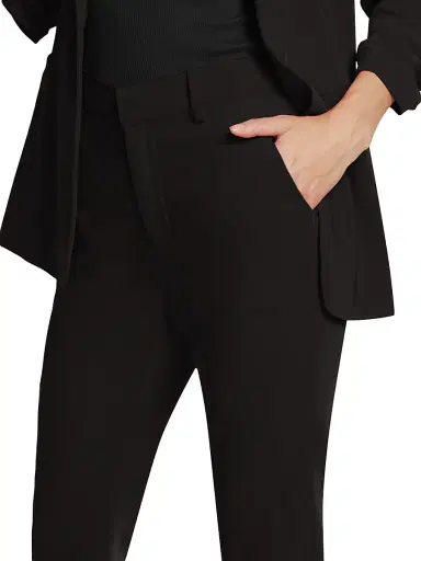 Cinq à Sept Women's Kerry Crepe Straight-Leg Pants - Black | Thumbnail 6 Cinq à Sept Women's Kerry Crepe Straight-Leg Pants - Black | Thumbnail 6