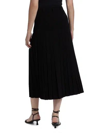 Cinq à Sept Women's Bane Crepe Midi-Skirt - Black | Thumbnail 5 Cinq à Sept Women's Bane Crepe Midi-Skirt - Black | Thumbnail 5
