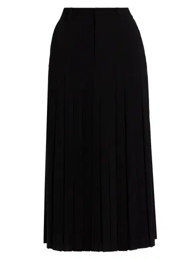 Cinq à Sept Women's Bane Crepe Midi-Skirt - Black | Thumbnail 1 Cinq à Sept Women's Bane Crepe Midi-Skirt - Black | Thumbnail 1