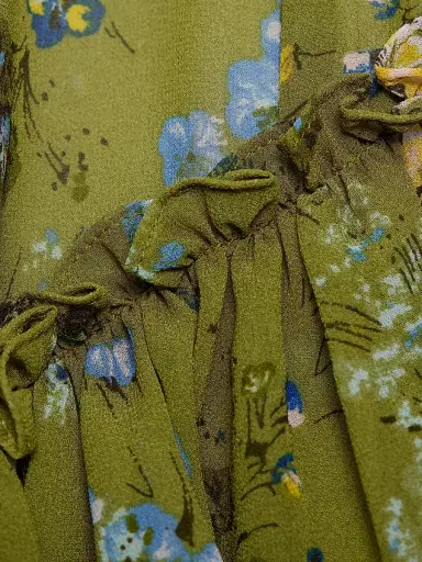 Cinq à Sept Women's Sevi Windswept Floral Midi Dress - Iguana Multi | Thumbnail 7 Cinq à Sept Women's Sevi Windswept Floral Midi Dress - Iguana Multi | Thumbnail 7