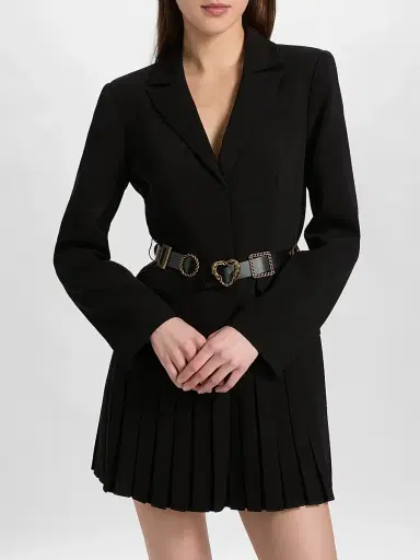 Cinq à Sept Women's Saule Belted Mini Dress - Black | Thumbnail 3 Cinq à Sept Women's Saule Belted Mini Dress - Black | Thumbnail 3