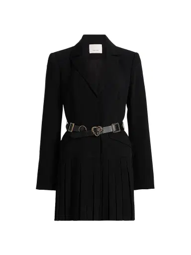 Cinq à Sept Women's Saule Belted Mini Dress - Black | Thumbnail 1 Cinq à Sept Women's Saule Belted Mini Dress - Black | Thumbnail 1