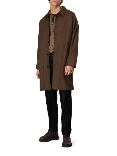 rag & bone Men's Marshall Wool-Blend Coat - Green | Thumbnail 2 rag & bone Men's Marshall Wool-Blend Coat - Green | Thumbnail 2
