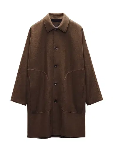 rag & bone Men's Marshall Wool-Blend Coat - Green | Thumbnail 1 rag & bone Men's Marshall Wool-Blend Coat - Green | Thumbnail 1