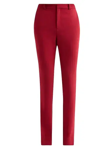 Cinq à Sept Women's Kerry Crepe Straight-Leg Pants - Berrywine | Thumbnail 1 Cinq à Sept Women's Kerry Crepe Straight-Leg Pants - Berrywine | Thumbnail 1