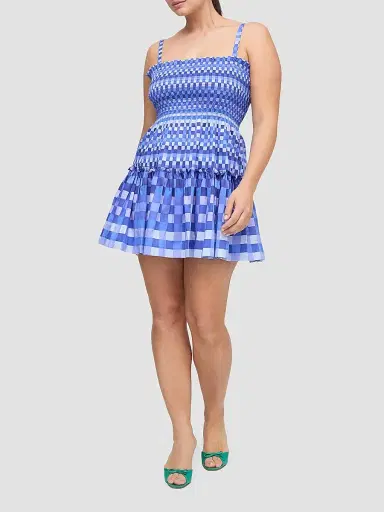 Hill House Home Women's The Seraphina Mini Nap Dress - Blue Indigo Tilework | Thumbnail 5 Hill House Home Women's The Seraphina Mini Nap Dress - Blue Indigo Tilework | Thumbnail 5