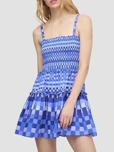 Hill House Home Women's The Seraphina Mini Nap Dress - Blue Indigo Tilework | Thumbnail 6 Hill House Home Women's The Seraphina Mini Nap Dress - Blue Indigo Tilework | Thumbnail 6