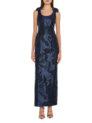 Milly Women's Kaelynn Floral Jacquard Dress | Thumbnail 3 Milly Women's Kaelynn Floral Jacquard Dress | Thumbnail 3