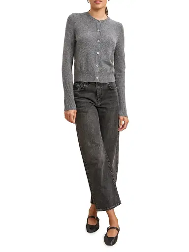 La Ligne Women's Cashmere Cardigan - Grey | Thumbnail 5 La Ligne Women's Cashmere Cardigan - Grey | Thumbnail 5