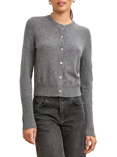 La Ligne Women's Cashmere Cardigan - Grey | Thumbnail 1 La Ligne Women's Cashmere Cardigan - Grey | Thumbnail 1