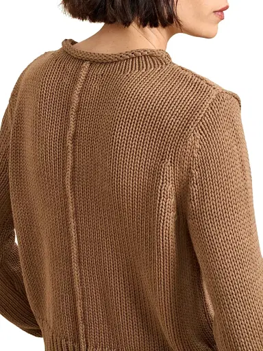 La Ligne Women's Solid Mini Marina Sweater - Tan | Thumbnail 5 La Ligne Women's Solid Mini Marina Sweater - Tan | Thumbnail 5