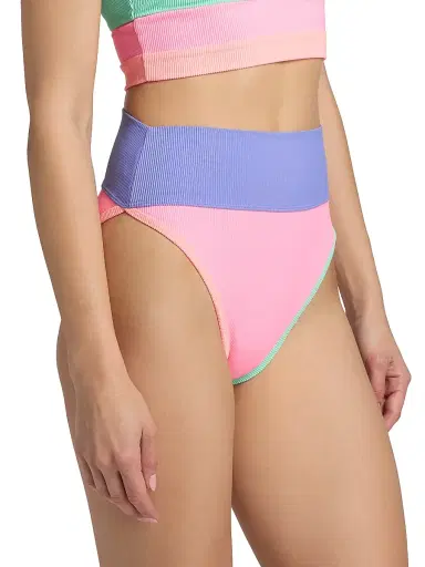 Beach Riot Women's Emmy Colorblocked Bikini Bottom - Sherbert Shores | Thumbnail 4 Beach Riot Women's Emmy Colorblocked Bikini Bottom - Sherbert Shores | Thumbnail 4