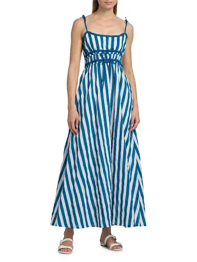 Beach Riot Women's Levie Striped Cotton Maxi Dress - Twilight Tides Stripes | Thumbnail 3 Beach Riot Women's Levie Striped Cotton Maxi Dress - Twilight Tides Stripes | Thumbnail 3
