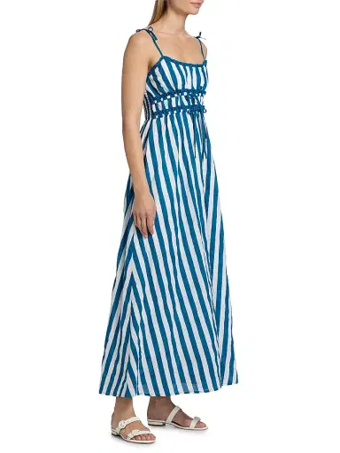 Beach Riot Women's Levie Striped Cotton Maxi Dress - Twilight Tides Stripes | Thumbnail 4 Beach Riot Women's Levie Striped Cotton Maxi Dress - Twilight Tides Stripes | Thumbnail 4