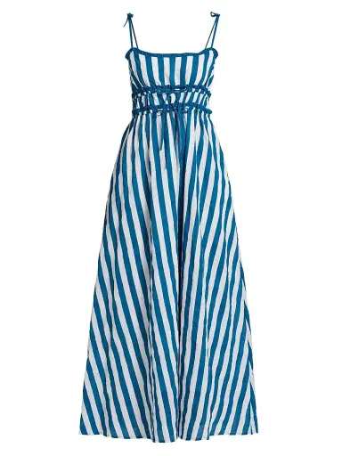 Beach Riot Women's Levie Striped Cotton Maxi Dress - Twilight Tides Stripes | Thumbnail 1 Beach Riot Women's Levie Striped Cotton Maxi Dress - Twilight Tides Stripes | Thumbnail 1
