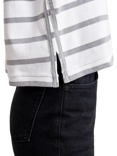 La Ligne Women's Breton Short Sleeve Tee - White Light Grey | Thumbnail 8 La Ligne Women's Breton Short Sleeve Tee - White Light Grey | Thumbnail 8
