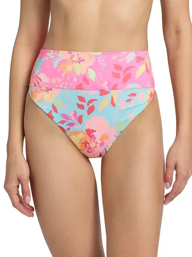 BEACH RIOT Women's Highway Bloom Lagoon Bikini Bottom - Bloom Lagoon - Size Medium | Thumbnail 3 BEACH RIOT Women's Highway Bloom Lagoon Bikini Bottom - Bloom Lagoon - Size Medium | Thumbnail 3