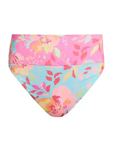 BEACH RIOT Women's Highway Bloom Lagoon Bikini Bottom - Bloom Lagoon - Size Medium | Thumbnail 1 BEACH RIOT Women's Highway Bloom Lagoon Bikini Bottom - Bloom Lagoon - Size Medium | Thumbnail 1