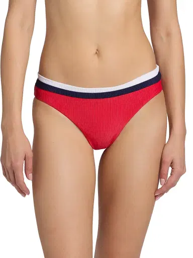 BEACH RIOT Women's Saffron Colorblocked Bikini Bottom - Crimson Firework - Size Large | Thumbnail 3 BEACH RIOT Women's Saffron Colorblocked Bikini Bottom - Crimson Firework - Size Large | Thumbnail 3