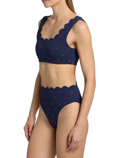 Beach Riot Women's Madison Star Spangled Seas Bikini Top - Star Spangled Seas | Thumbnail 4 Beach Riot Women's Madison Star Spangled Seas Bikini Top - Star Spangled Seas | Thumbnail 4