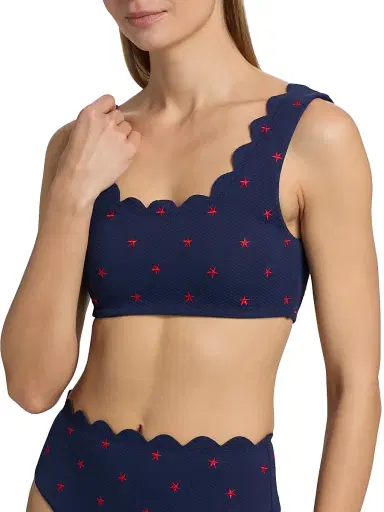 Beach Riot Women's Madison Star Spangled Seas Bikini Top - Star Spangled Seas | Thumbnail 6 Beach Riot Women's Madison Star Spangled Seas Bikini Top - Star Spangled Seas | Thumbnail 6