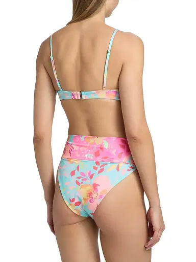 BEACH RIOT Women's Camilla Bloom Lagoon Bikini Top - Bloom Lagoon - Size Large | Thumbnail 5 BEACH RIOT Women's Camilla Bloom Lagoon Bikini Top - Bloom Lagoon - Size Large | Thumbnail 5