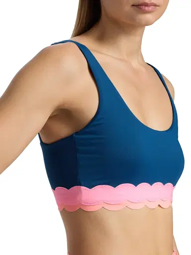 Beach Riot Women's Marin Colorblocked Bikini Top - Seashell Isle Colorblock | Thumbnail 6 Beach Riot Women's Marin Colorblocked Bikini Top - Seashell Isle Colorblock | Thumbnail 6