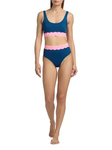 Beach Riot Women's Harriet Colorblocked Bikini Bottom - Seashell Isle Colorblock | Thumbnail 2 Beach Riot Women's Harriet Colorblocked Bikini Bottom - Seashell Isle Colorblock | Thumbnail 2