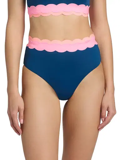 Beach Riot Women's Harriet Colorblocked Bikini Bottom - Seashell Isle Colorblock | Thumbnail 3 Beach Riot Women's Harriet Colorblocked Bikini Bottom - Seashell Isle Colorblock | Thumbnail 3