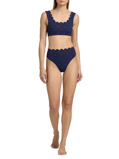 BEACH RIOT Women's Nessa Star Spangled Seas Bikini Bottom - Star Spangled Seas - Size Large | Thumbnail 2 BEACH RIOT Women's Nessa Star Spangled Seas Bikini Bottom - Star Spangled Seas - Size Large | Thumbnail 2