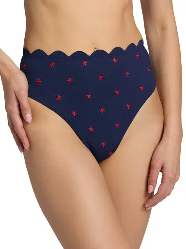 BEACH RIOT Women's Nessa Star Spangled Seas Bikini Bottom - Star Spangled Seas - Size Large | Thumbnail 6 BEACH RIOT Women's Nessa Star Spangled Seas Bikini Bottom - Star Spangled Seas - Size Large | Thumbnail 6