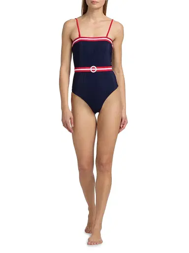 Beach Riot Women's Jessa Belted One-Piece Swimsuit - Twilight Firework | Thumbnail 2 Beach Riot Women's Jessa Belted One-Piece Swimsuit - Twilight Firework | Thumbnail 2