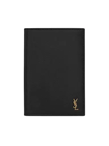 Saint Laurent Tiny Cassandre Passport Holder in Smooth Leather | Thumbnail 1 Saint Laurent Tiny Cassandre Passport Holder in Smooth Leather | Thumbnail 1
