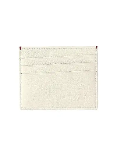 Brunello Cucinelli Men's Fine Grain Calfskin Card Holder - Chalk | Thumbnail 1 Brunello Cucinelli Men's Fine Grain Calfskin Card Holder - Chalk | Thumbnail 1