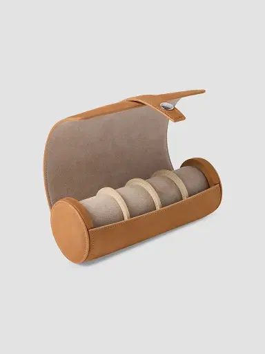 Brunello Cucinelli Nubuck Watch Box - Cognac | Thumbnail 3 Brunello Cucinelli Nubuck Watch Box - Cognac | Thumbnail 3