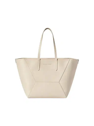 Brunello Cucinelli Women's Duo Tote Bag in Calfskin Leather with Monili - | Thumbnail 1 Brunello Cucinelli Women's Duo Tote Bag in Calfskin Leather with Monili - | Thumbnail 1
