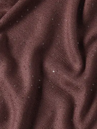 Brunello Cucinelli Women's Cashmere and Silk Diamond Yarn Scarf - Grape | Thumbnail 4 Brunello Cucinelli Women's Cashmere and Silk Diamond Yarn Scarf - Grape | Thumbnail 4