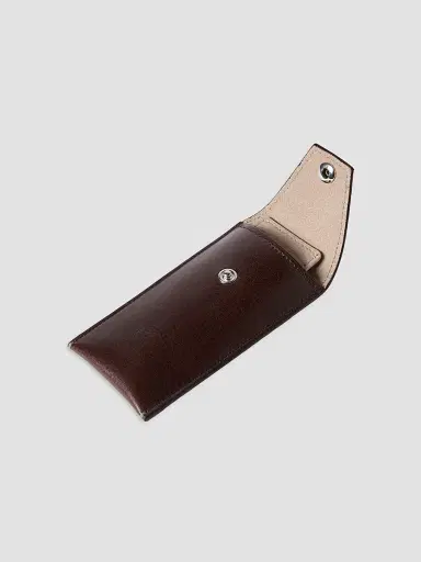 Brunello Cucinelli Grained Leather Watch Holder - Brown | Thumbnail 3 Brunello Cucinelli Grained Leather Watch Holder - Brown | Thumbnail 3