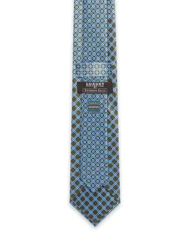 Stefano Ricci Men's Luxury Woven Silk Tie - Grey | Thumbnail 3 Stefano Ricci Men's Luxury Woven Silk Tie - Grey | Thumbnail 3
