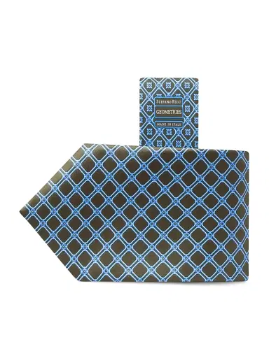 Stefano Ricci Men's Luxury Woven Silk Tie - Grey | Thumbnail 1 Stefano Ricci Men's Luxury Woven Silk Tie - Grey | Thumbnail 1