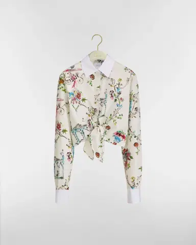 Dior Dioriviera Tied Cropped Blouse | Thumbnail 2 Dior Dioriviera Tied Cropped Blouse | Thumbnail 2