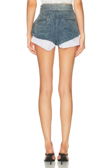 Magda Butrym Denim Short | Thumbnail 4 Magda Butrym Denim Short | Thumbnail 4