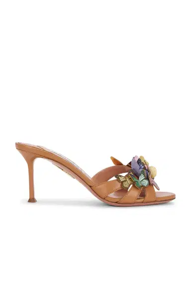 Aquazzura Papillon Nappa 75 Mule | Thumbnail 1 Aquazzura Papillon Nappa 75 Mule | Thumbnail 1