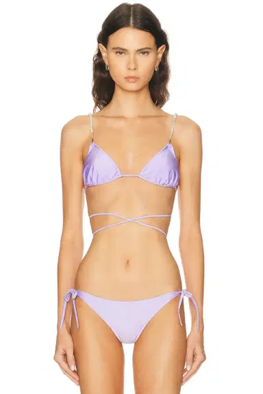DOLLA for FWRD Dolores Wrap Elba Straps Bikini Top | Thumbnail 1 DOLLA for FWRD Dolores Wrap Elba Straps Bikini Top | Thumbnail 1