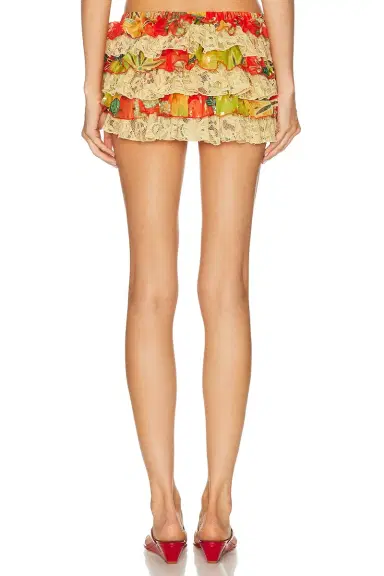SIEDRES Ruby Printed Ruffled Mini Skirt | Thumbnail 4 SIEDRES Ruby Printed Ruffled Mini Skirt | Thumbnail 4