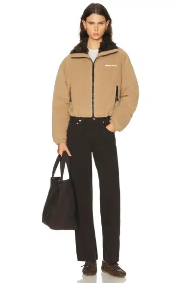 Miu Miu Piumino Pile Jacket | Thumbnail 5 Miu Miu Piumino Pile Jacket | Thumbnail 5